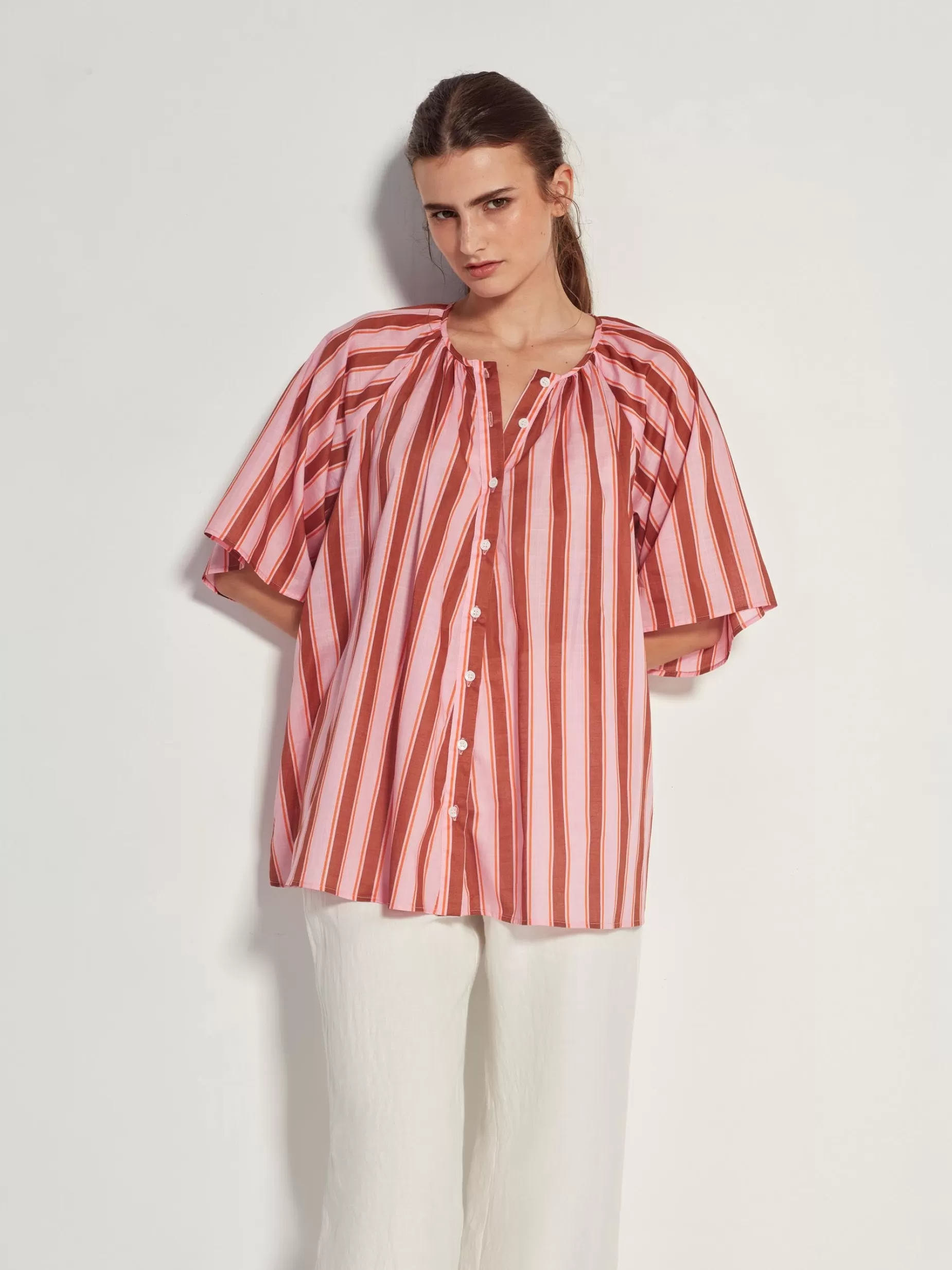 odessa_shirt_sundae_stripe_4.webp Women Juliette Hogan Odessa Shirt Sundae Stripe